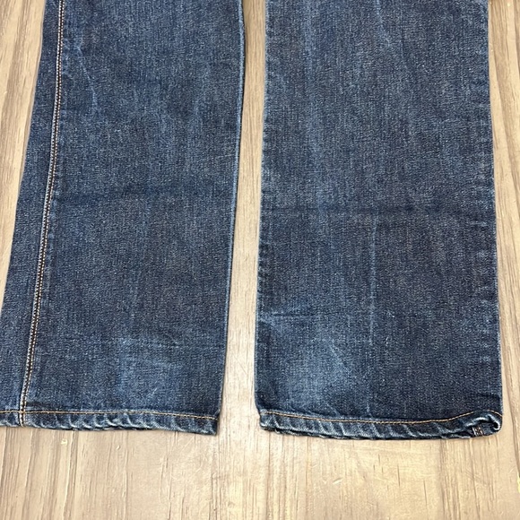 ACNE JEANS MENS DARK WASH MAX RAW STRAIGHT LEG JEANS 31/34 - Picture 8 of 16